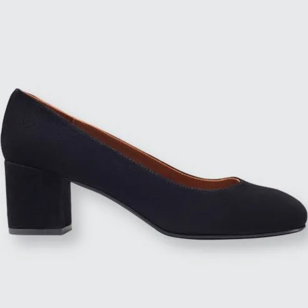 Margaux The Heel in Black Suede NWT Size EU 37/ US 7M - Picture 2 of 16